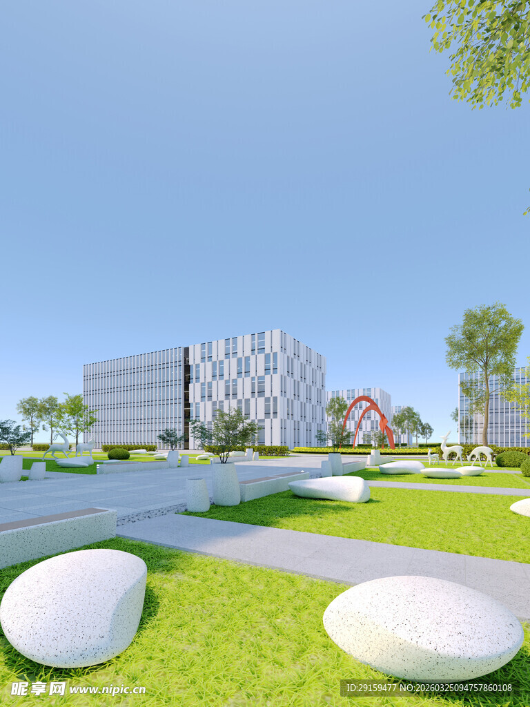 现代户外景观设计效果图