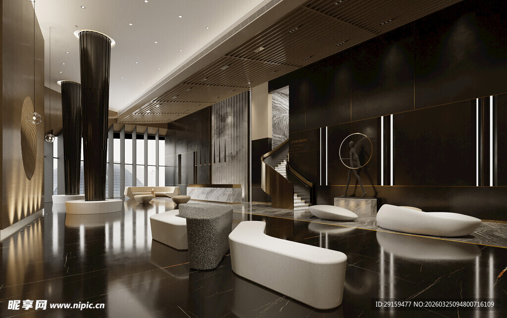 现代奢华客厅室内设计