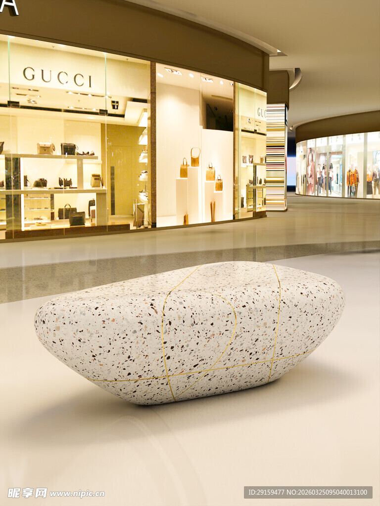 商场中的艺术造型座椅