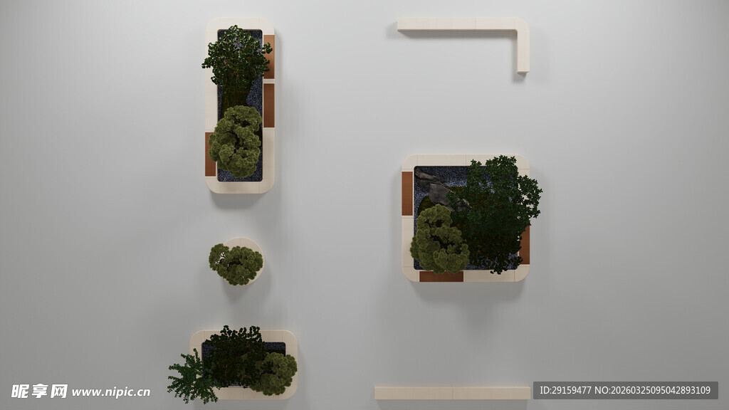 墙面绿植装饰艺术