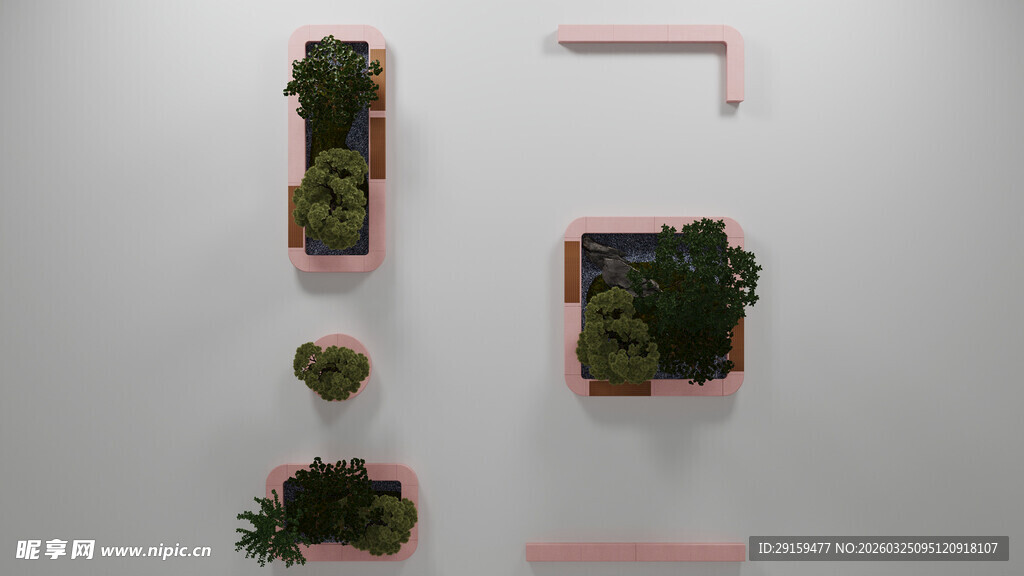 墙面绿植装饰艺术