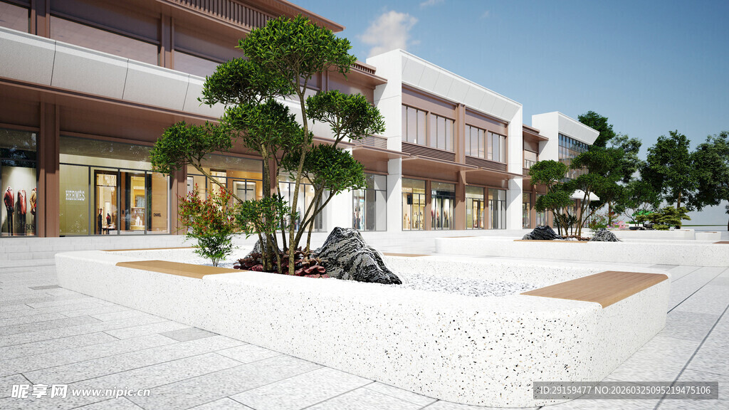 现代广场景观设计效果图