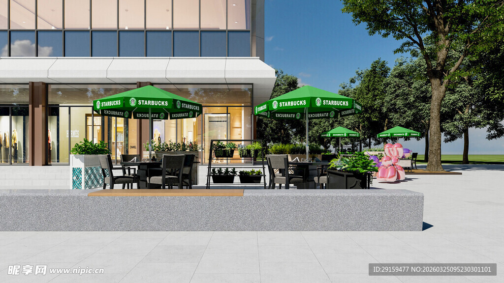 户外休闲餐厅景观