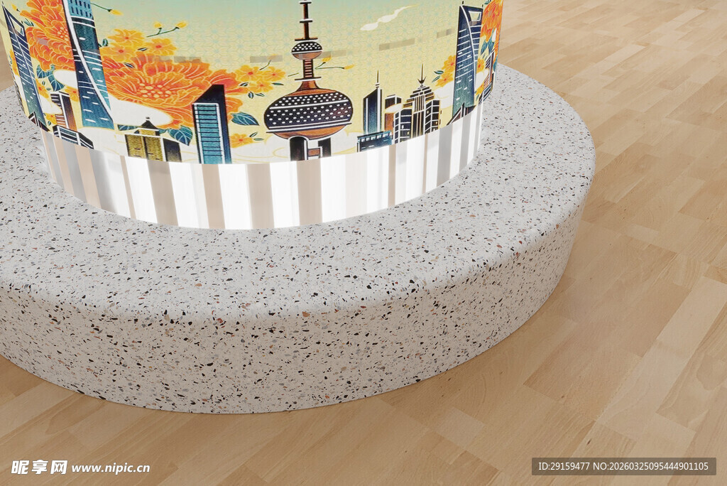 圆形展示台装饰精美摆件