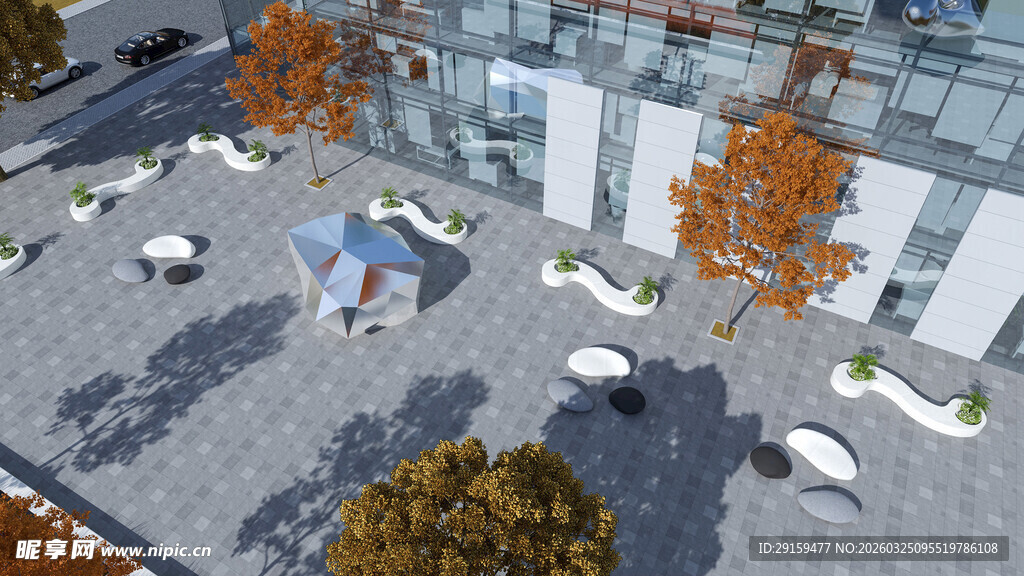 现代户外休闲庭院景观