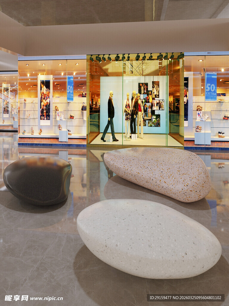 现代艺术展厅内景展示