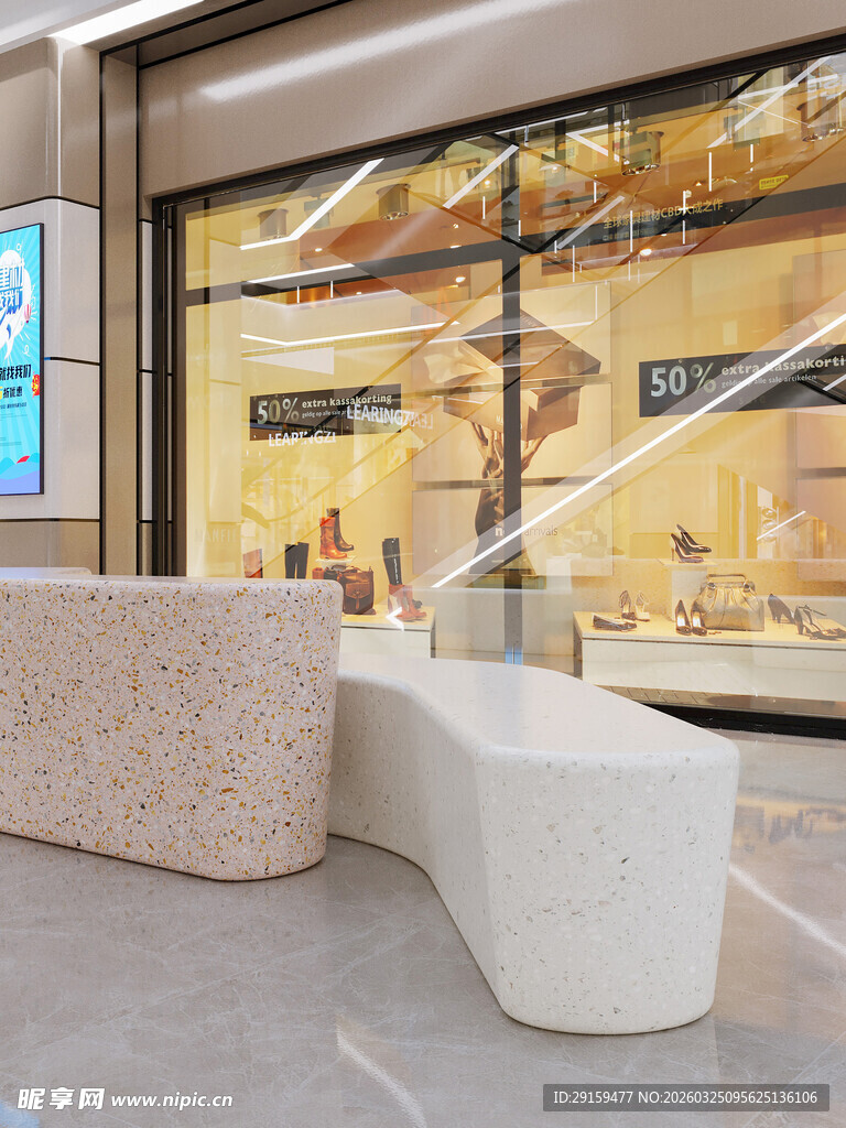 现代风格店铺前台设计