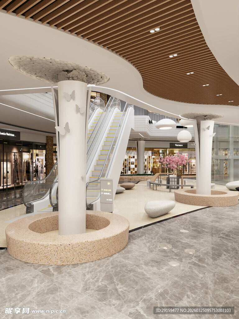 现代商场室内优雅景观