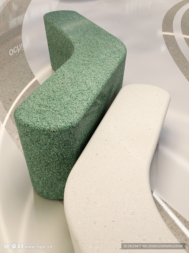 独特造型的多彩座椅