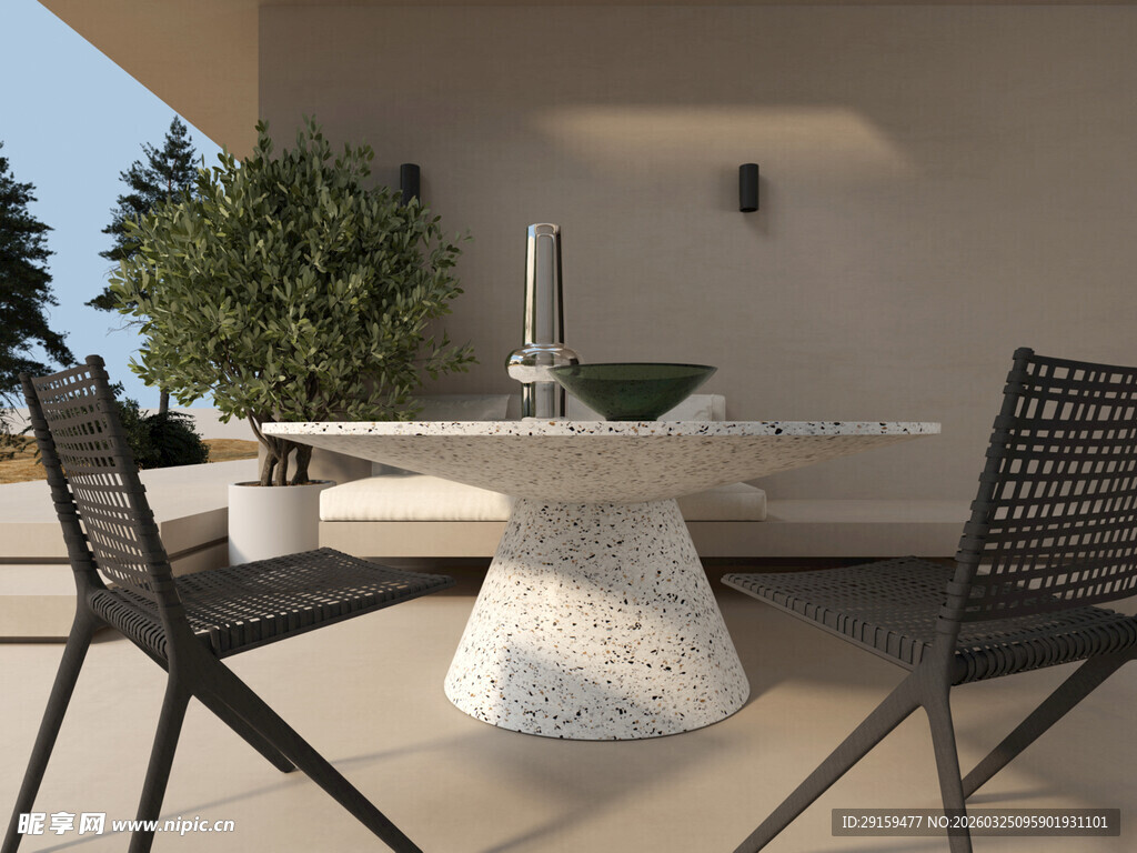 户外简约风格休闲桌椅组合