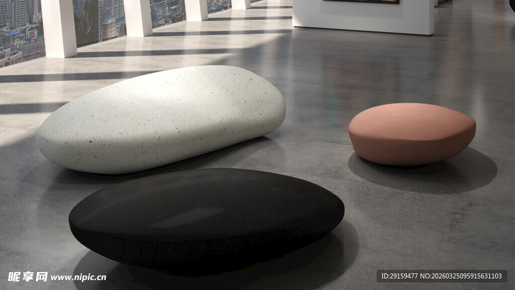 简约风格创意圆凳摆件