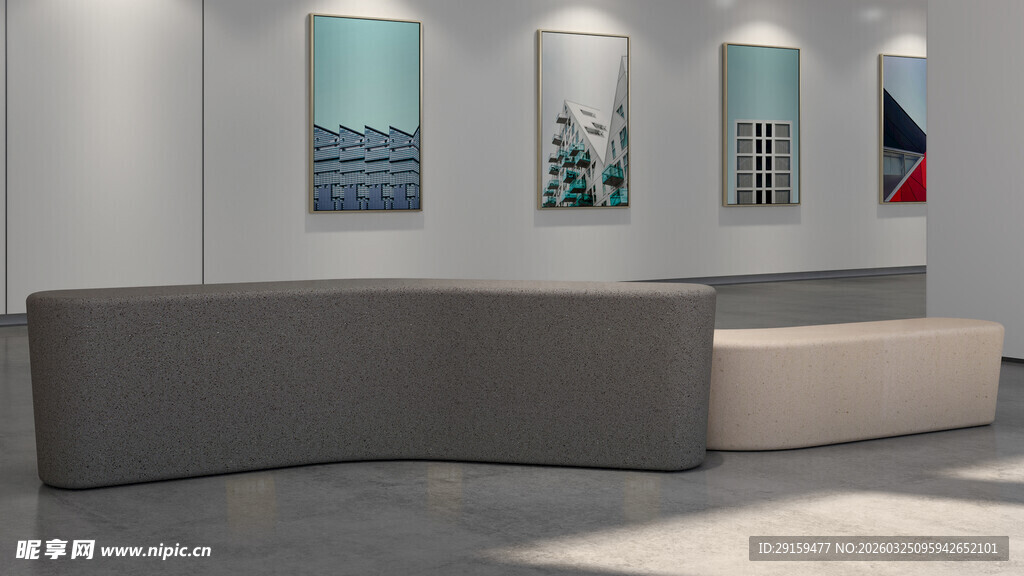 现代简约风格前台接待区