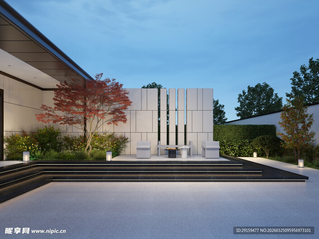 现代雅致庭院景观设计