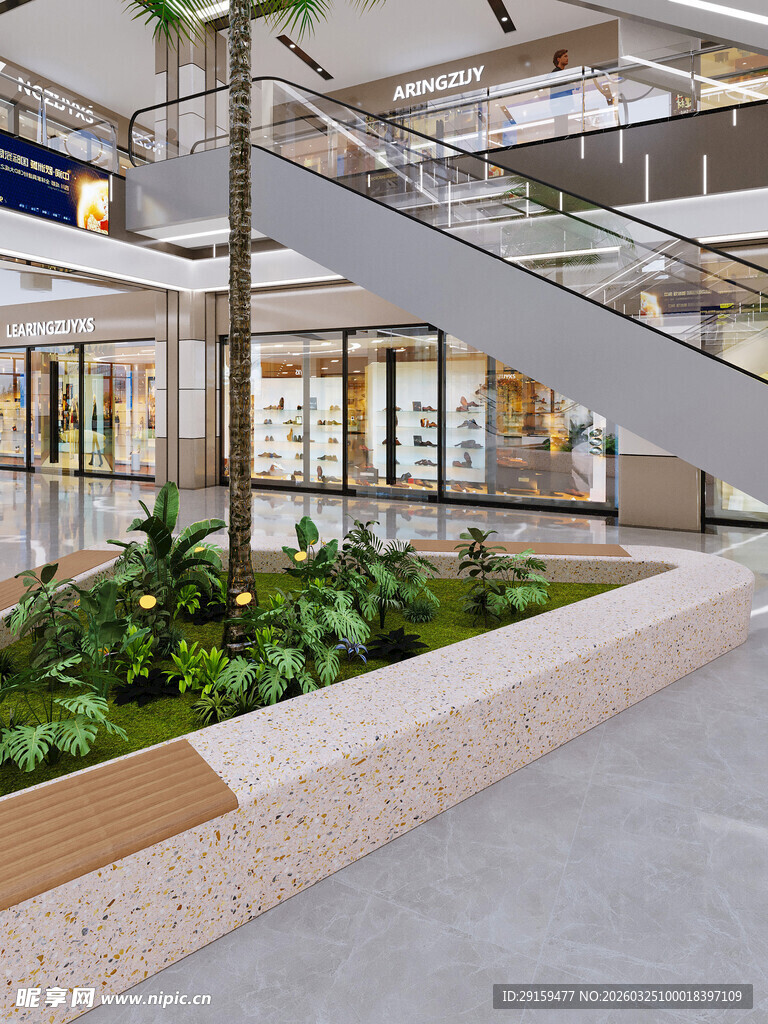 商场内的绿植景观设计