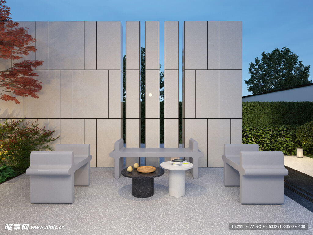 现代户外庭院休闲空间