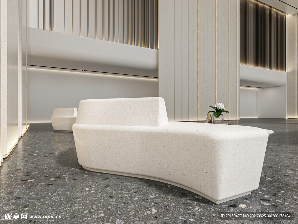 现代简约风格白色浴缸