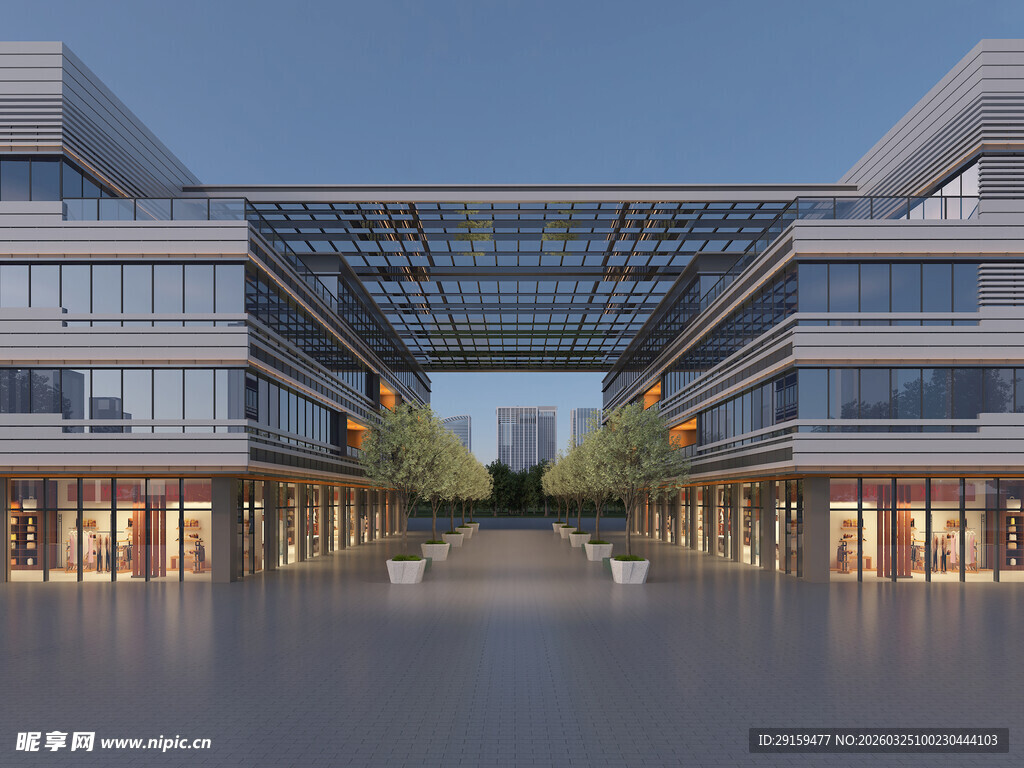 现代风格商业建筑群