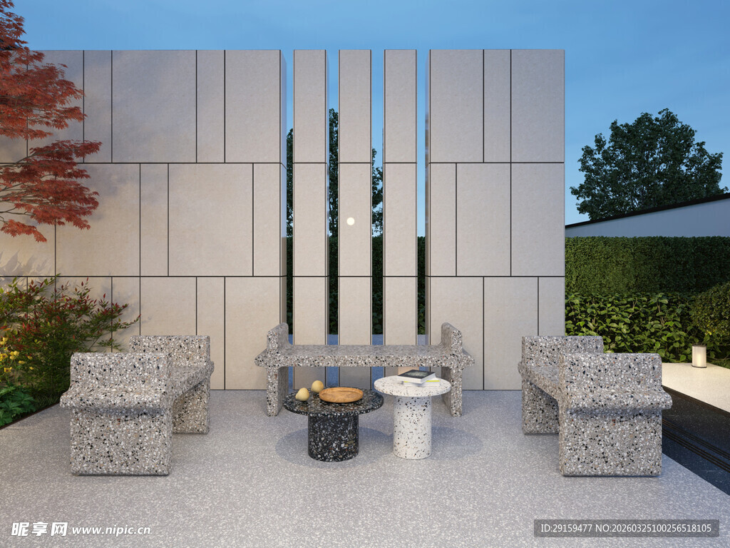 现代户外庭院休闲空间