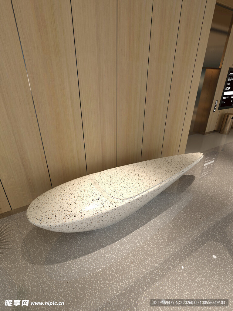 室内弧形白色雕塑摆件