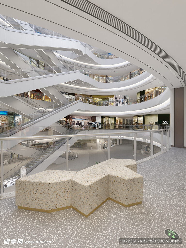 现代时尚多层商业空间设计