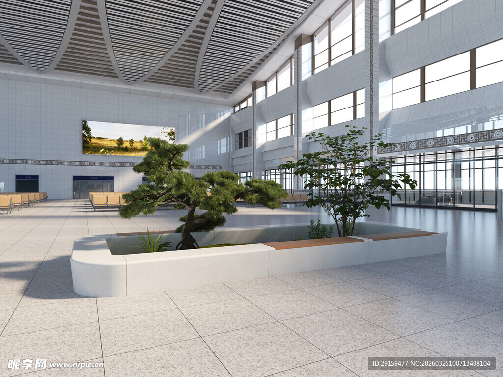 现代简约风格室内景观空间