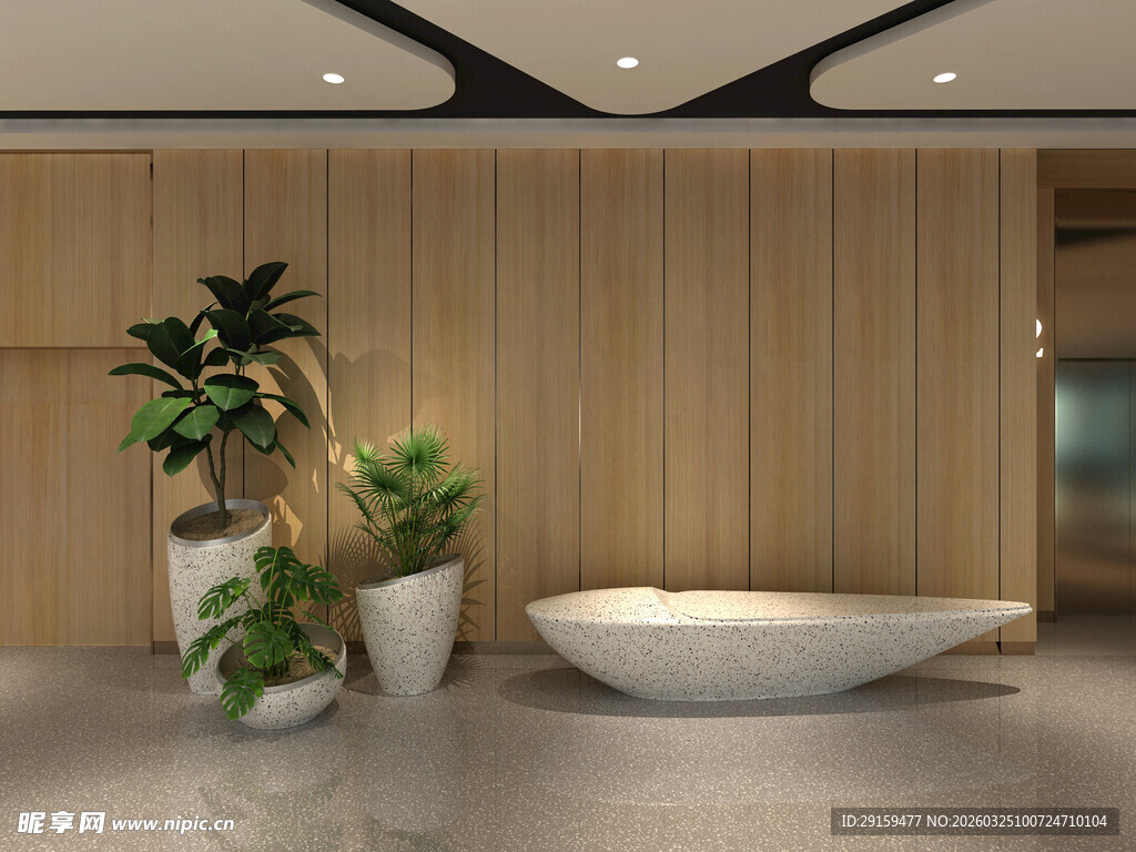 现代简约风格室内接待区