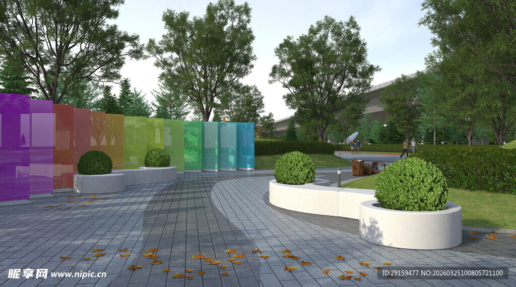 多彩户外景观休闲空间