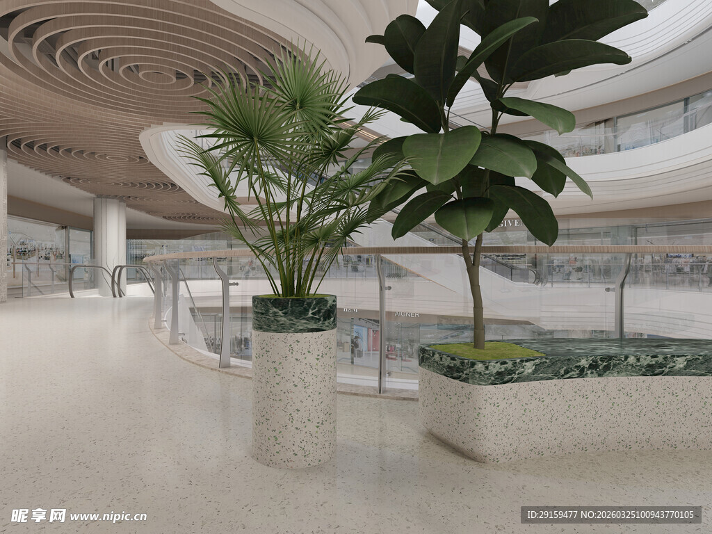 现代室内绿植装饰景观
