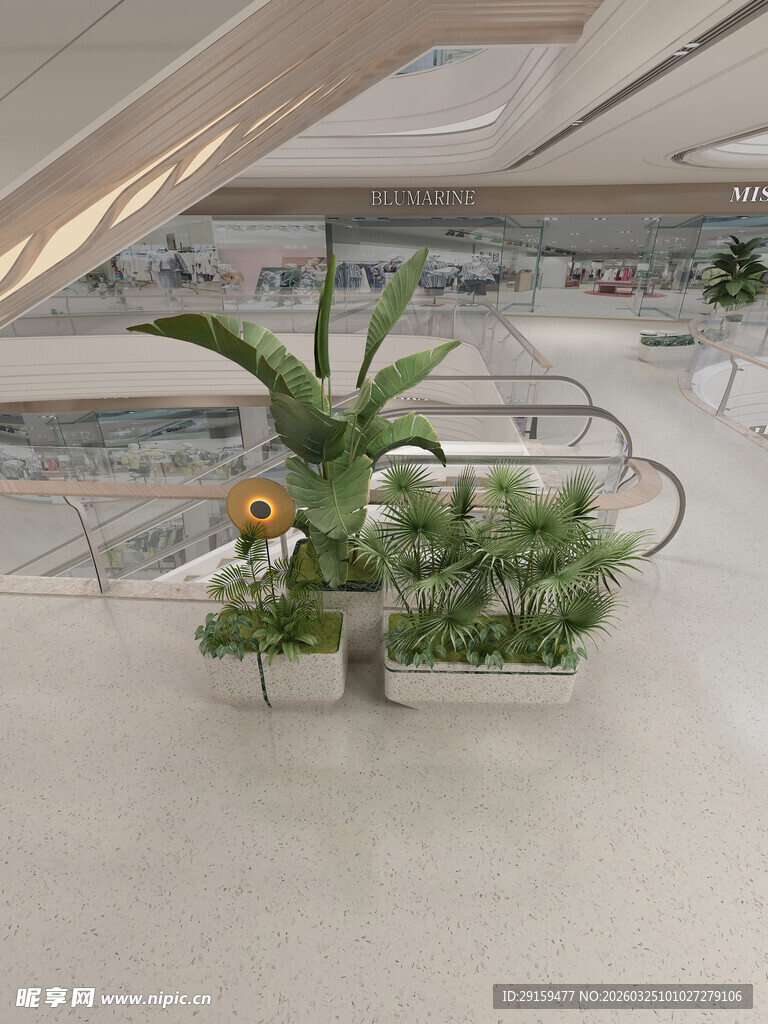 室内绿植景观设计一角