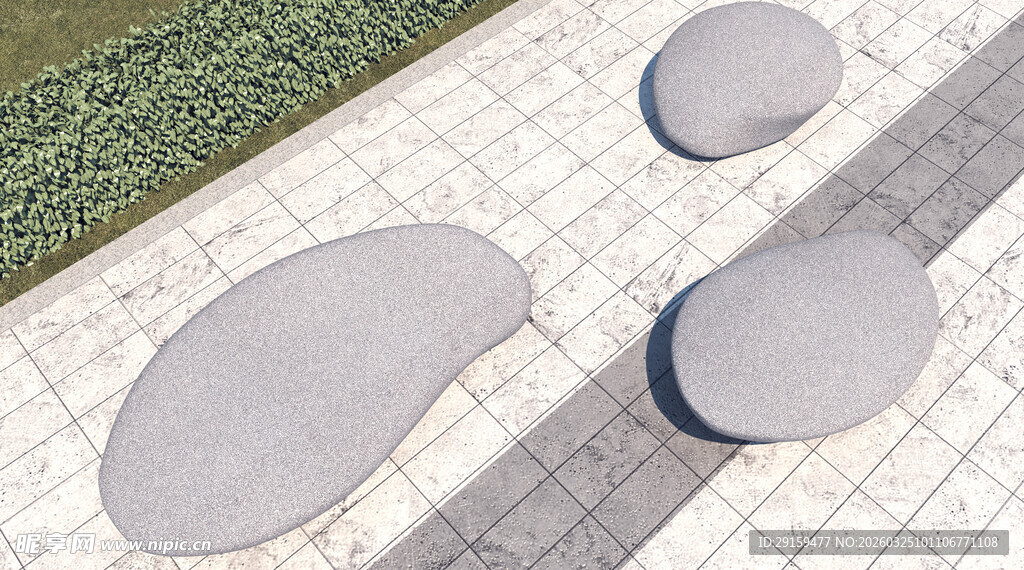 户外混凝土脚踏石