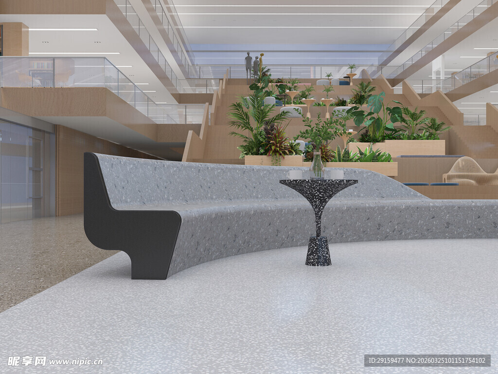 现代室内休息区景观设计