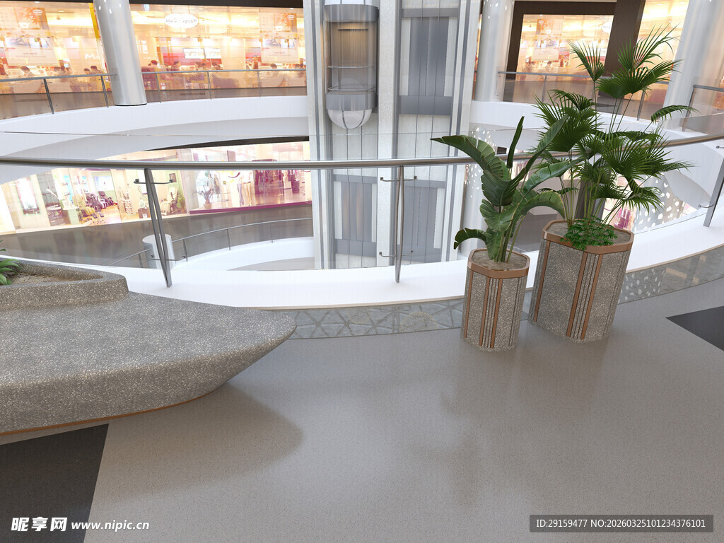 现代室内绿植装饰景观