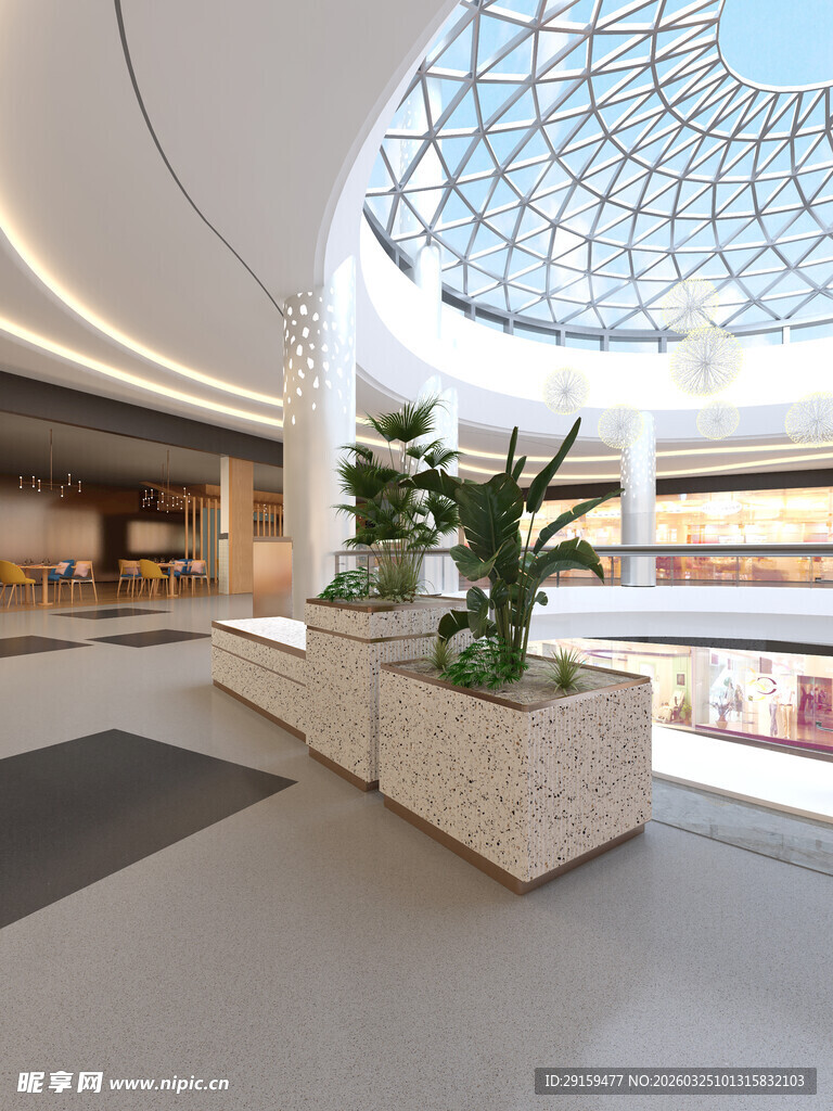 商场内的绿植景观设计