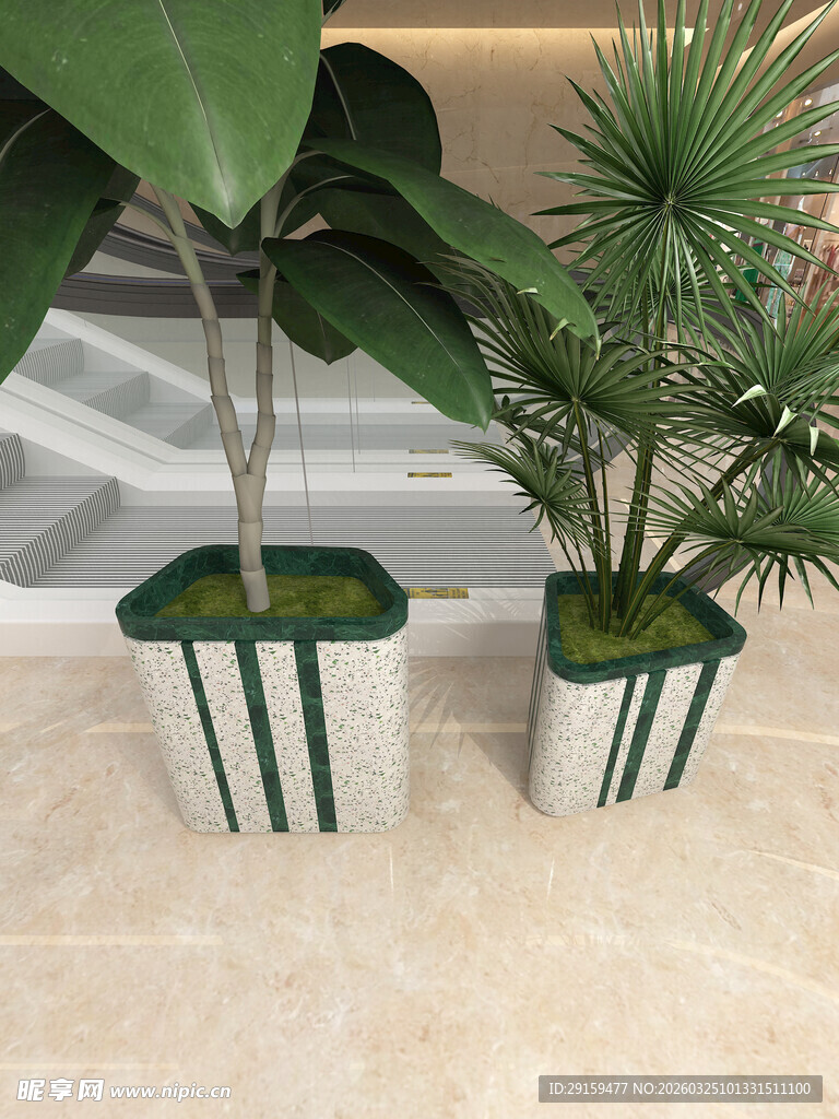 简约绿植盆栽组合