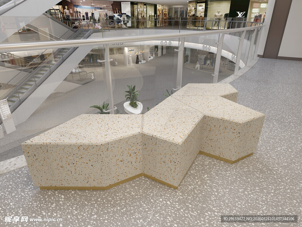 商场独特造型休闲座椅