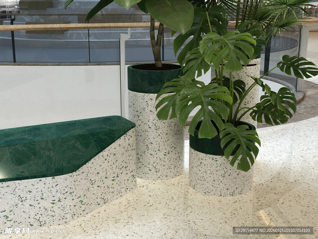 现代风格绿植装饰花盆