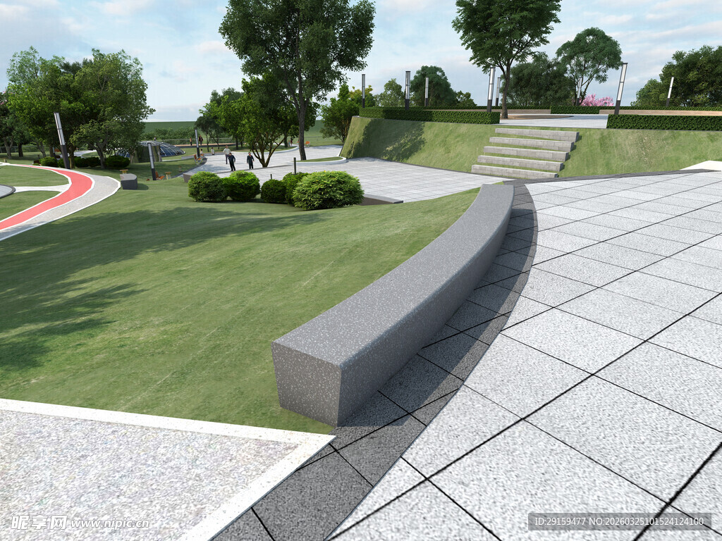 户外休闲区景观座椅设计