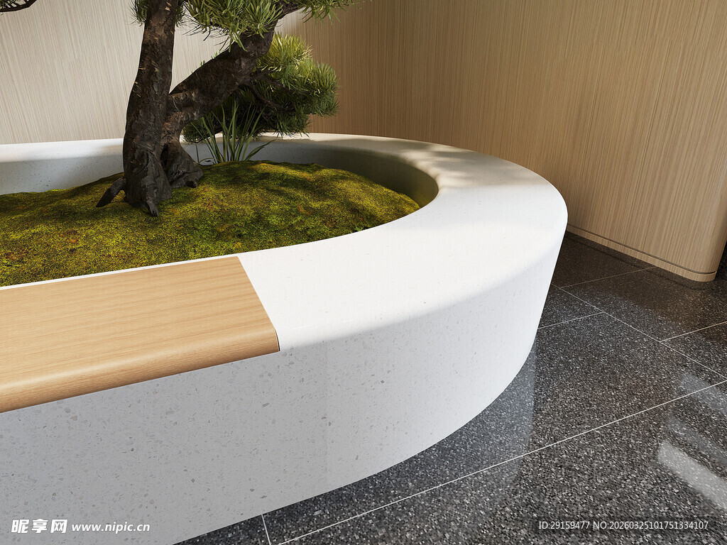 室内精致盆景景观一角