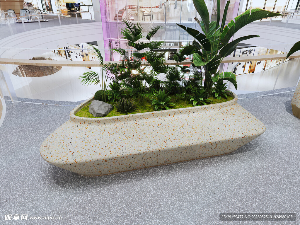 现代简约风户外景观坐凳