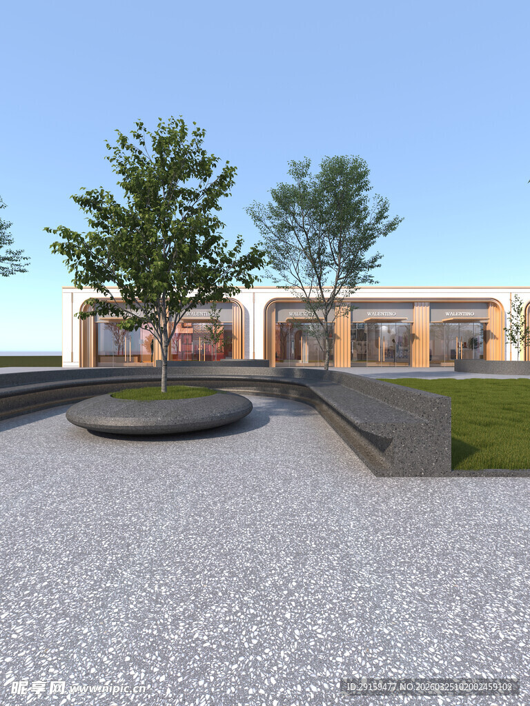 现代庭院景观设计效果图