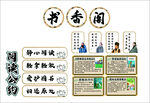 书香阁文化宣传展示板