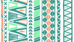 几何条纹民族风图案设计