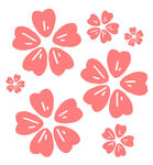 粉色花朵图案素材