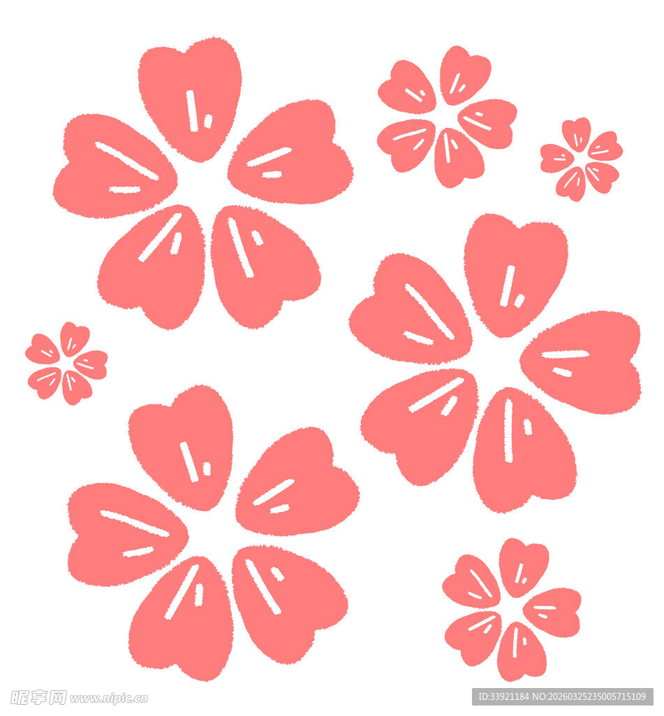 粉色花朵图案素材