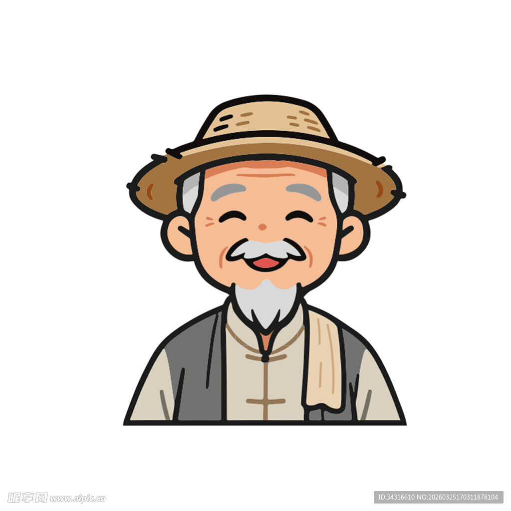 卡通农民伯伯