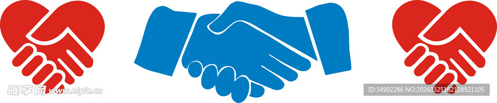 握手合作图标