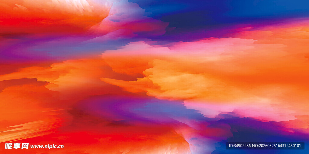 绚丽多彩抽象天空景象