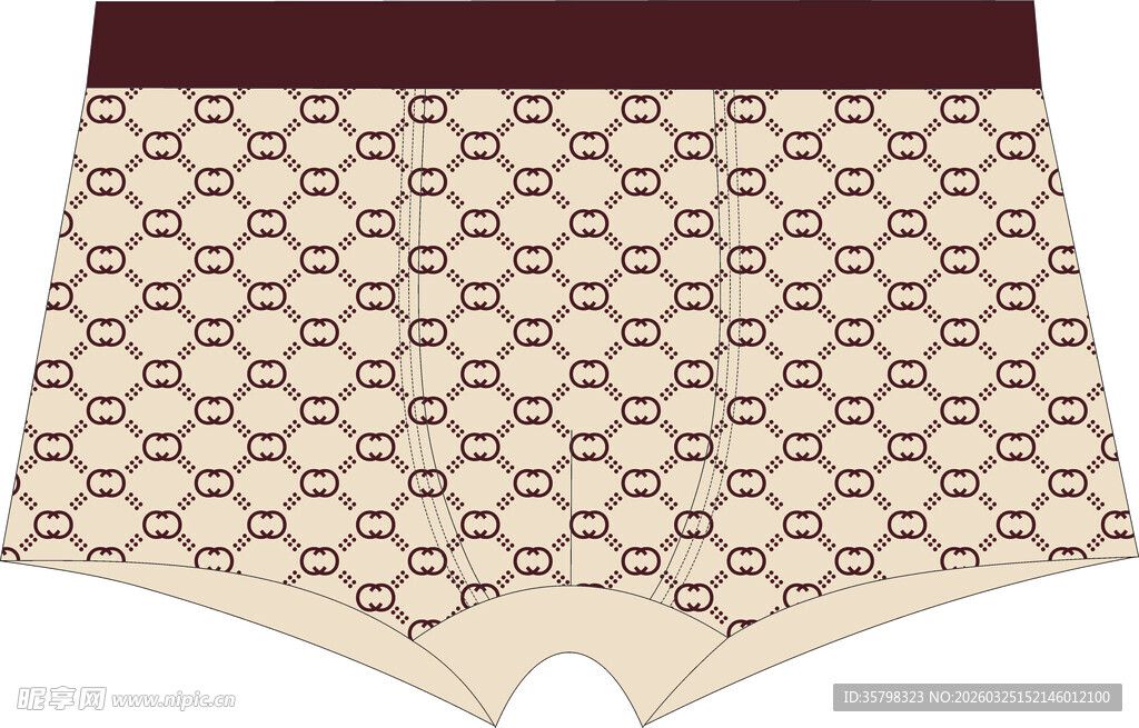 几何图案女士内裤