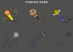话筒线条素材