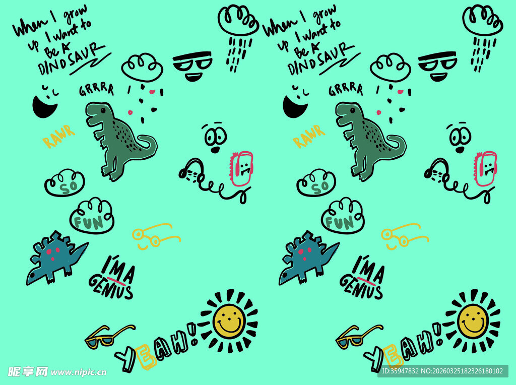 手绘卡通图案集合